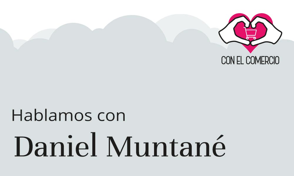 Daniel Muntané, con el comercio