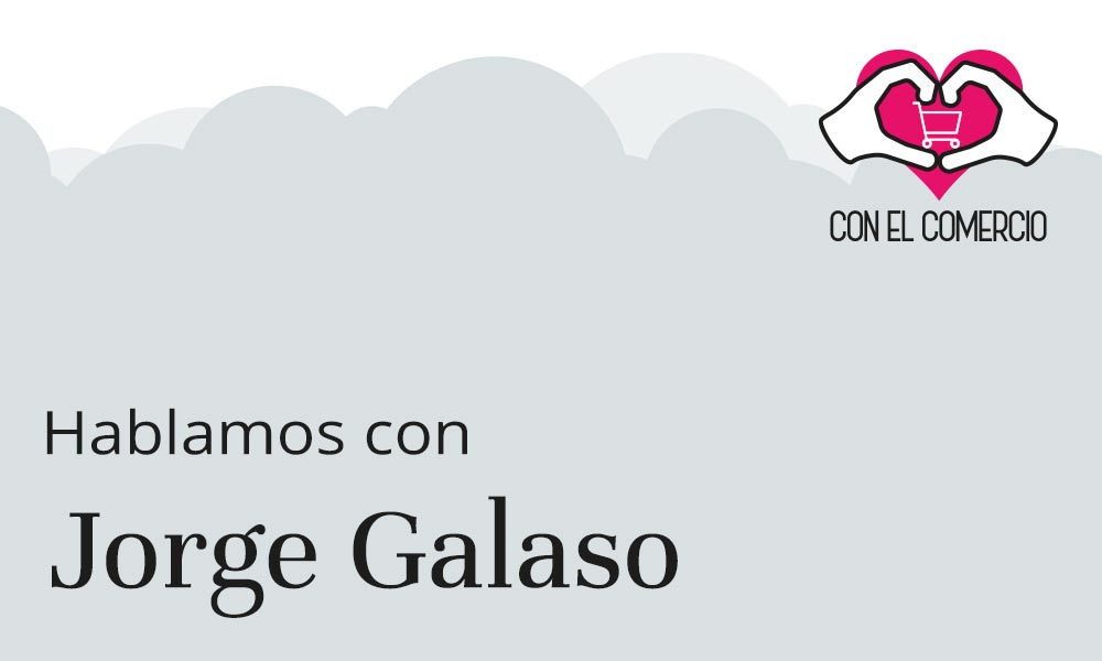 Jorge Galaso, con el comercio