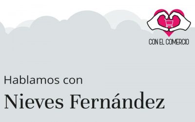 Nieves Fernandez, con el comercio