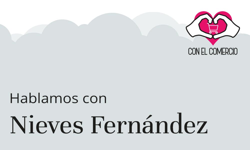 Nieves Fernandez, con el comercio